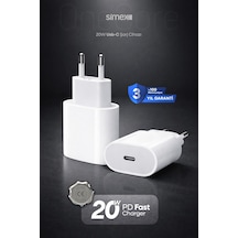 Simex İphone X-11-12-13-14 Serileri İpad & Airpods Uyumlu Usb-c 20w Hızlı Şarj Başlığı Ce Belgeli Sps-15