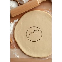 Ay Döngü Kurabiye Kalıbı, Hamur Şekillendirici, Bisküvi Kalıbı, Kolay Kesim Ucu Beyaz