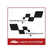 Broadway Sport Sticker (Takım Set) Broadway Sticker Oto Sticker (531151944)
