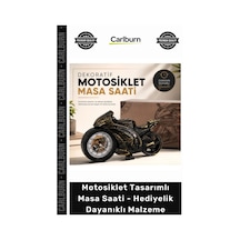 Masasaati Estetik Ofis Motosiklet Tasarımlı Masa Saati Dekoratif Hediyelik Dayanıklı Malzeme Çok Renkli
