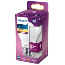 Philips Filament 60W Buzlu Ampul Sarı Işık 2700K