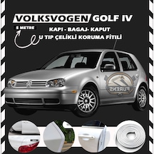 Volksvogen Golf 4 Oto Araç Kapı Koruma Fitili 5 Metre Parlak Beyaz Renk