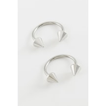 Septum Çelik Piercing 2 Adet 0509 Gümüş
