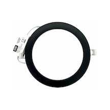 15w Siyah Kasa Sıvaaltı Yuvarlak Panel Led Armatür 6500k Beyaz 1275 Lm