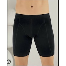 Elastan Uzun Boxer 3lü Siyah