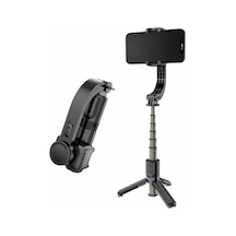 Tr L108mini Gimbal Motorlu Telefon Selfie Çubuğu Tripod, Siyah