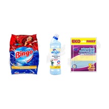 Bingo Renkli Ler 6 Kg + Oksijen 750 Ml + Parex Bez 5'li 3'lü Set Diğer