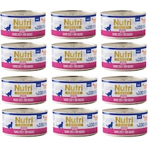 Nutri Feline Kitten Tavuk Etli Ve Ton Balıklı Tahılsız Yavru Kedi Konservesi 70 G X 12 Adet
