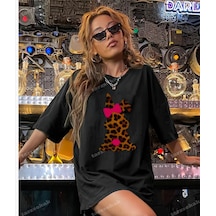 Startmore Leopar Desenli Tavşan Bunny Siyah