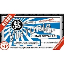 Viktoria Kumaş Boyası Blujin Mavisi 2Pk+Fiske Sabitleme 1Pk