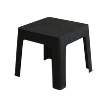 Rattan Plastik Sehpa Koyu Kahve