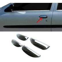 Dacia Logan Mcv 2005-2012 Arası Krom Kapı Kolu 4 Kapı P.çelik