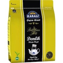 Karali Premium Siyah Demlik Poşet Çay 25 x 12 G