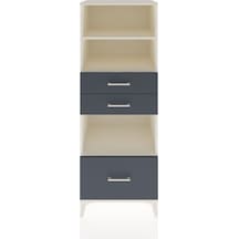 Hyperion Dolap 3 Raflı 3 Çekmeceli 60x44x163 Aytaşı-antrasit Aytaşı