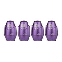 E-bot Sılgılı Kalemtıras Metalık Mor 4lu Set