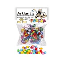 Simli Ponpon 10 Mm 20 Mm 30 Mm 85 Li Set 1 Paket Karışık Renk Pon Pon 1 Cm 2 Cm 3 Cm Pompom Elişi Etkinliği Anasınıfı Kreş Okul Öncesi Pom Pom