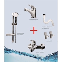 5'Li Banyo Batarya Set Gri