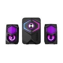 Rampage Rms-175bt 2+1 5w-2 Bluetooth+usb-tf-fm Rainbow Aydınlatmalı Gaming Hoparlör