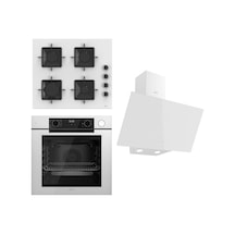 Ferre Steamart-Fryart Serisi Beyaz Ankastre Set SS206 - QEP64CB - D078