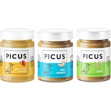 Picus Yer Fıstığı Ezmesi 300 G + Kaju Ezmesi 195 G + Tahin 285 G