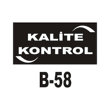 Pvc Dekota Uyarı - Ikaz Levhası Kalite Kontrol Yazılı (262084296)