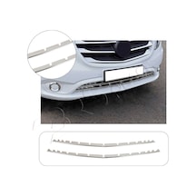 Mercedes Vito W447 Uyumlu Krom Ön Tampon Çıtası Çentikli 2 Parça Paslanmaz Çelik