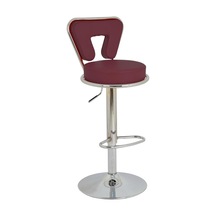 Bürocci Virago Bar Sandalyesi - Bordo Deri - 9540S0102 Çok Renkli