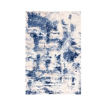 Kartela Halı Nivo Halı Kaymaz Taban Makinede Yıkanabilir Halı Lacivert - 200 X 300 Cm