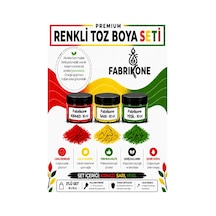 3'lü Set Premium Parafin Soya Wax Toz Mum Boyası Hobi Seti - 10 Cc Kırmızı, Sarı, Yeşil Bkfab3ksry10g Karışık