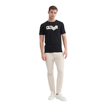Cazador Erkek Marka Yazılı T-shirt SIYAH