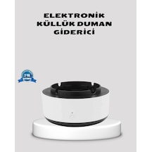 Hava Temizleyici Küllük Sigara Dumanı Filtreli Sessiz Çalışan Şık Tasarım Beyaz