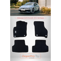 Rizline Volkswagen Golf 8 Otomatik 2020 Ve Sonrası Klipsli Halı Paspas Otomatik