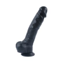 Hızlı Express Tam Realistik 17 CM Vantuzlu Gerçekçi Ten Dokusunda Yapay Siyah Zenci Dildo Penis