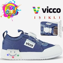 Vicco Sörf Işıklı Akıllı Bağcıklı Ortopedik Çocuk Spor Ayakkabı Çok Renkli