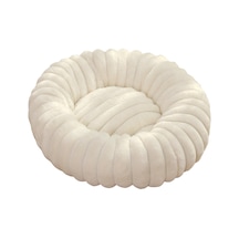 Homyl Kedi Yatağı Yuvarlak Peluş Yatak Evcil Hayvan Yastığı