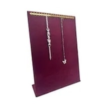 Yerli Üretim Süet Kumaş Lacivert Renk 34/24 Cm Tırnaklı Ayaklı Tesbih-kolye-zincir Sergileme Standı Çok Renkli