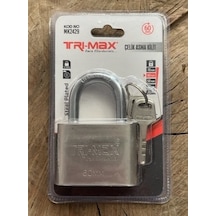 Trimax Çelik Asma Kilit 60mm Paslanmaz Yaysız Asma Kilit