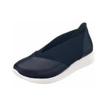 41-42-43-44 Numaralarda A1357 Lacivert Lastikli Ortopedik Rahat Taban Günlük Büyük Numara Kadın Ayakkabı Lacivert