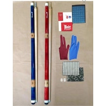 Bilardo Istakası Kingcue 2 Adet + Tebeşir 12 Adet + Istaka Ucu