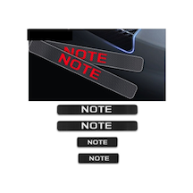 Nissan Note Carbon Fiber Kapı Eşiği Yazısı Sticker Boya Koruma