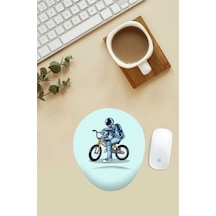 Bmx Binen Astronot Desenli Bilek Destekli Mouse Pad Mousepad