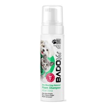 Bado Kediler Ve Köpekler İçin Aloe Vera Kokulu Kuru Yıkama Doğal Köpük Şampuan 200 Ml