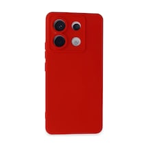 Xiaomi Redmi Note 13 Pro 5g Uyumlu Kılıf Nano İçi Kadife Silikon - Kırmızı