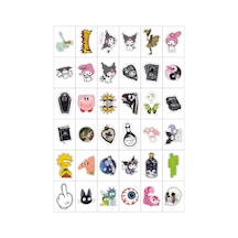 Kuromi - Gotik Tarz Karışık Fügürler 5 No 36 Adet Sticker Seti Diğer