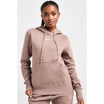 Nike Sportswear Phoenix Fleece Pullover Hoodie Kadın Kapüşonlu Sweatshirt Kahverengi Kahverengi