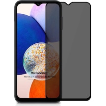 Microsonic Samsung Galaxy Uyumlu A14 Privacy 5d Gizlilik Filtreli Cam Ekran Koruyucu Siyah