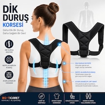 Dik Duruş Korsesi Postür Düzeltici Sırt Ve Omuz Destekleyici Skolyoz Ayarlanabilir Korse