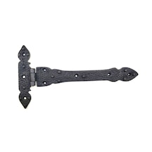 Antika Tarz Dekoratif Pirinç Kuyruklu Lale Menteşe - 147x193 Mm, Oksit