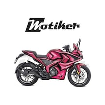 Bajaj Pulsar Rs200 Airbrush Pembe Tasarım Kaplama Sticker Etiket