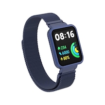 Xiaomi Redmi Watch 2 Lite Uyumlu Krd-58 Metal Ogaa Kordon-lacivert